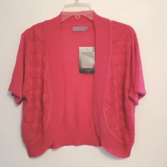 La Madona Barbie Pink Shrug Bolero L NWT - Picture 2 of 9